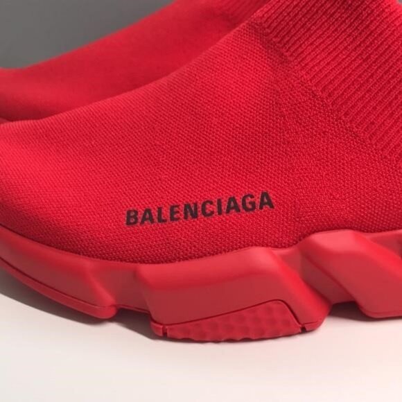 New Authentic bBalenciaga Red Sock Sneakers. size 9 - Picture 5 of 11